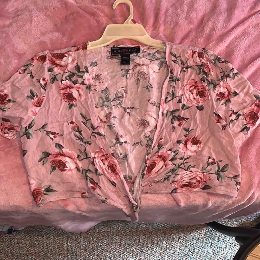 a pink polly & esther jacket size xl for $12